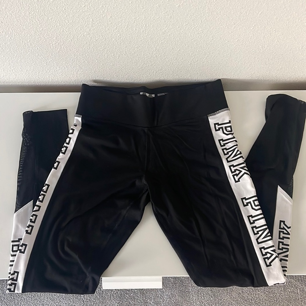 Black and white PINK leggings